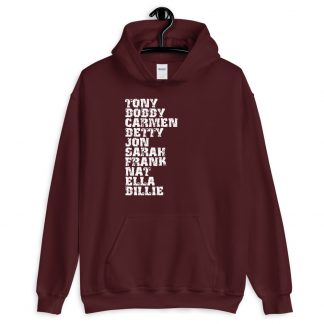 Influential Jazz Vocalists List Unisex Hoodie (light design)