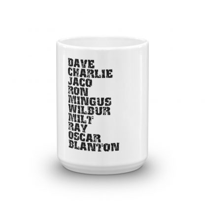 Influential Jazz Bassists List Mug