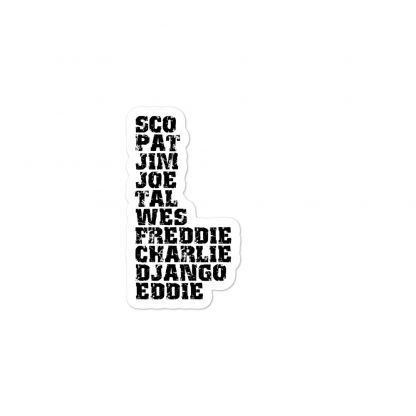 Influential Jazz Guitarists List Bubble-Free Stickers - Image 2