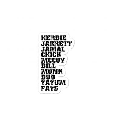 Influential Jazz Pianists List Bubble-Free Stickers - Image 2