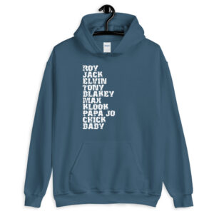 Influential Jazz Drummers List Unisex Hoodie (light design)