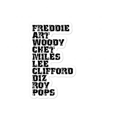 Influential Jazz Trumpet List Bubble-Free Stickers - Image 3