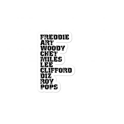 Influential Jazz Trumpet List Bubble-Free Stickers - Image 2