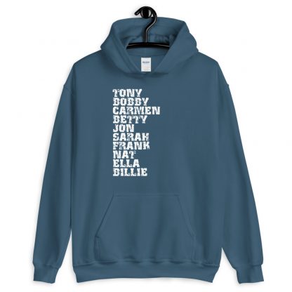 Influential Jazz Vocalists List Unisex Hoodie (light design) - Image 5