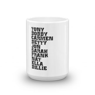 Influential Jazz Vocalists List Mug