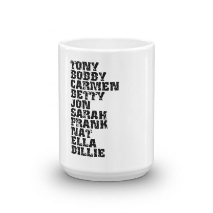 Influential Jazz Vocalists List Mug