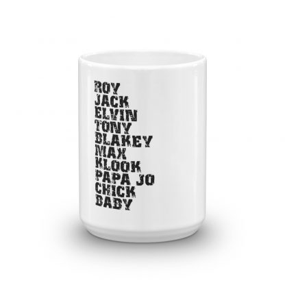 Influential Jazz Drummers List Mug