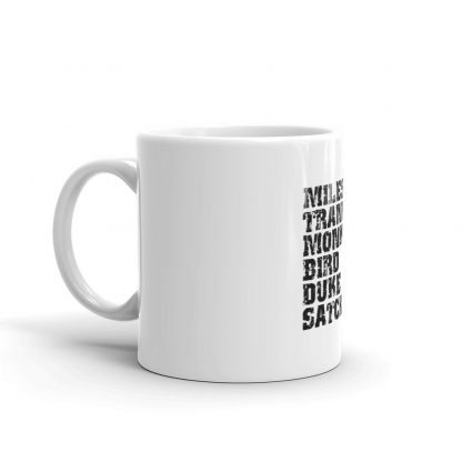 Influential Jazz Icons List Mug - Image 4