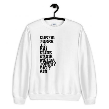 Influential Jazz Trombone List Unisex Sweatshirt (dark design) - Image 2