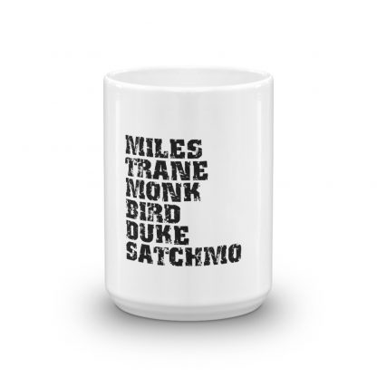Influential Jazz Icons List Mug