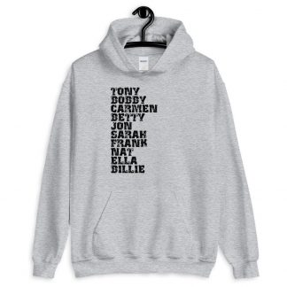 Influential Jazz Vocalists List Unisex Hoodie (dark design)