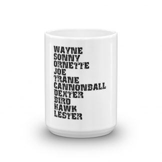 Influential Jazz Saxophone List Mug