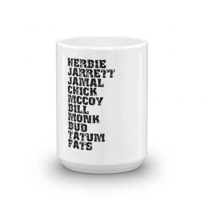 Influential Jazz Pianists List Mug