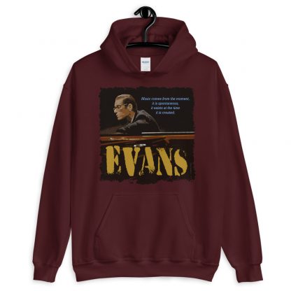 Bill Evans Jazz Wisdom Unisex Hoodie - Image 3