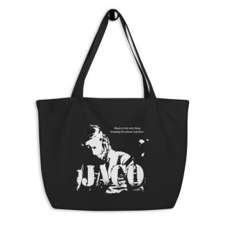 Jaco Pastorius Jazz Wisdom Large Organic Tote Bag (1-color)
