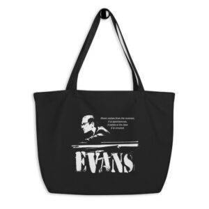 Bill Evans Jazz Wisdom Large Organic Tote Bag (1-color)