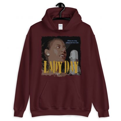 Billie Holiday Jazz Wisdom Unisex Hoodie - Image 3
