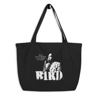 Charlie Parker Jazz Wisdom Large Organic Tote Bag (1-color)
