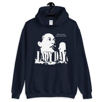 Billie Holiday Jazz Wisdom Unisex Hoodie (1-color) - Image 4