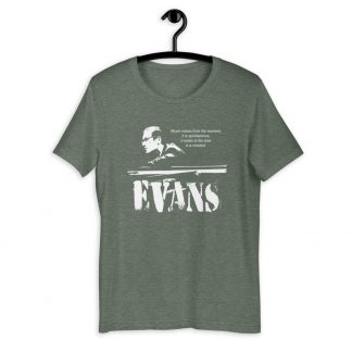Bill Evans Jazz Wisdom Short-Sleeve Unisex T-Shirt (1-color)