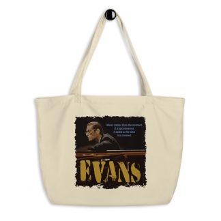 Bill Evans Jazz Wisdom Large Organic Tote Bag