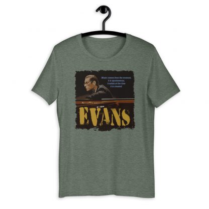 Bill Evans Jazz Wisdom Short-Sleeve Unisex T-Shirt - Image 4