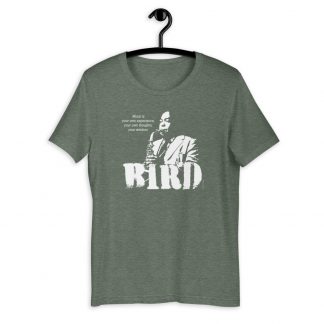Charlie Parker Jazz Wisdom Short-Sleeve Unisex T-Shirt (1-color)