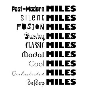 Miles Davis Styles List