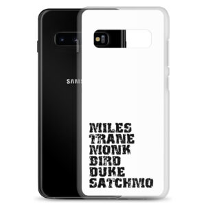 Influential Jazz Icons List Samsung Case (dark design)