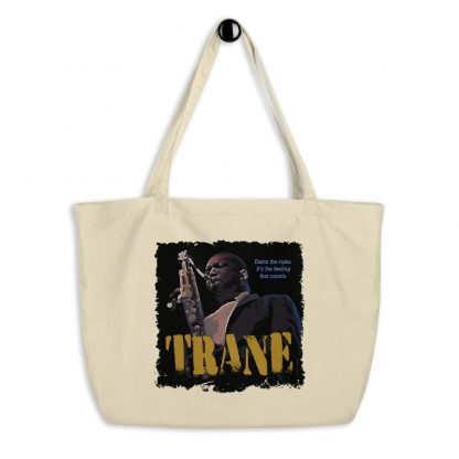 John Coltrane Jazz Wisdom Large Organic Tote Bag