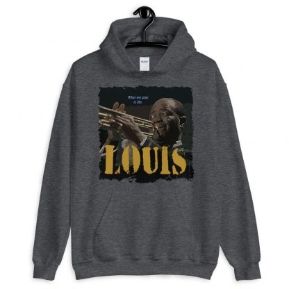 Louis Armstrong Jazz Wisdom Unisex Hoodie - Image 2