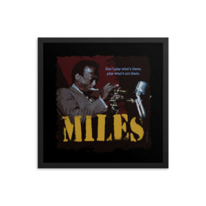 Miles Davis Jazz Wisdom Framed Matte Poster