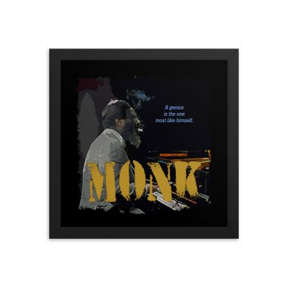 Thelonious Monk Jazz Wisdom Framed Luster Poster - Image 3