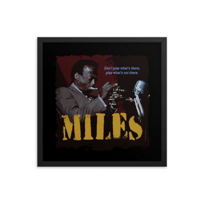 Miles Davis Jazz Wisdom Framed Luster Poster