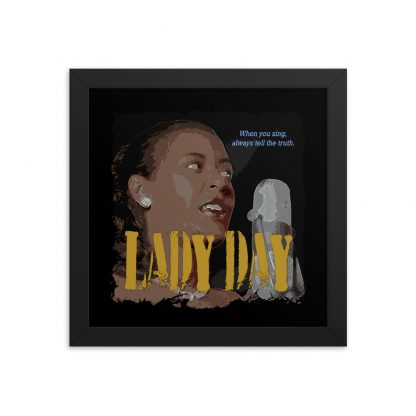 Billie Holiday Jazz Wisdom Framed Matte Poster - Image 2