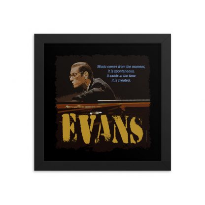 Bill Evans Jazz Wisdom Framed Luster Poster - Image 2