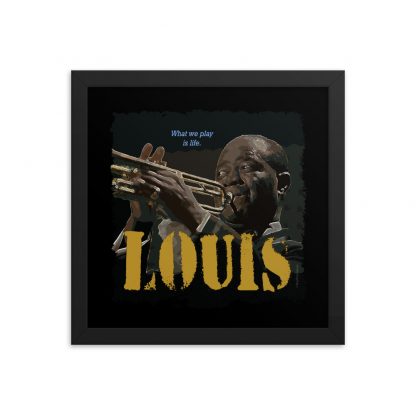 Louis Armstrong Jazz Wisdom Framed Luster Poster - Image 3