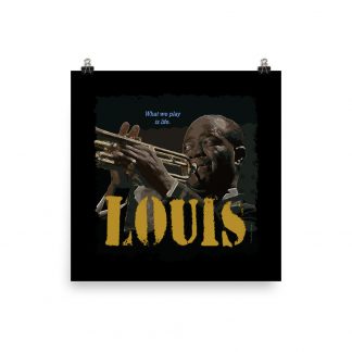 Louis Armstrong Jazz Wisdom Luster Poster