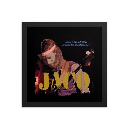 Jaco Pastorius Jazz Wisdom Framed Luster Poster - Image 3