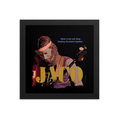 Jaco Pastorius Jazz Wisdom Framed Luster Poster - Image 2