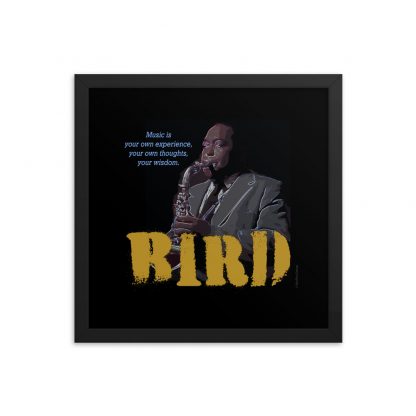 Charlie Parker Jazz Wisdom Framed Matte Poster - Image 4