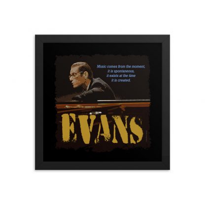 Bill Evans Jazz Wisdom Framed Luster Poster - Image 3