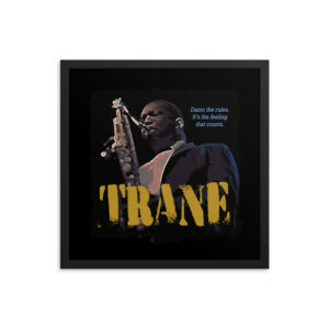 John Coltrane Jazz Wisdom Framed Luster Poster