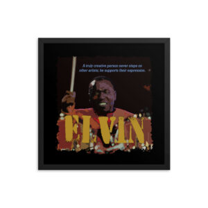 Elvin Jones Jazz Wisdom Framed Luster Poster
