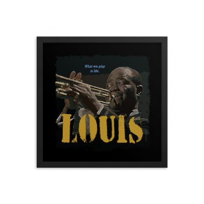 Louis Armstrong Jazz Wisdom Framed Luster Poster - Image 5