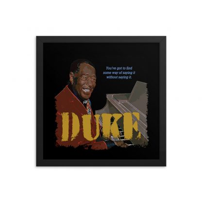 Duke Ellington Jazz Wisdom Framed Matte Poster - Image 4