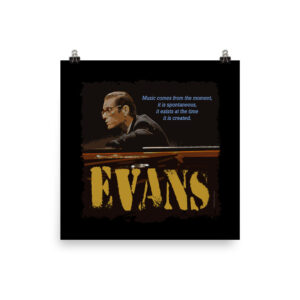 Bill Evans Jazz Wisdom Matte Poster