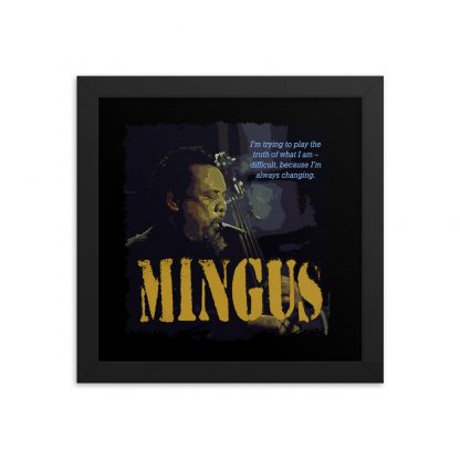 Charles Mingus Jazz Wisdom Framed Luster Poster - Image 2