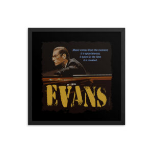 Bill Evans Jazz Wisdom Framed Matte Poster