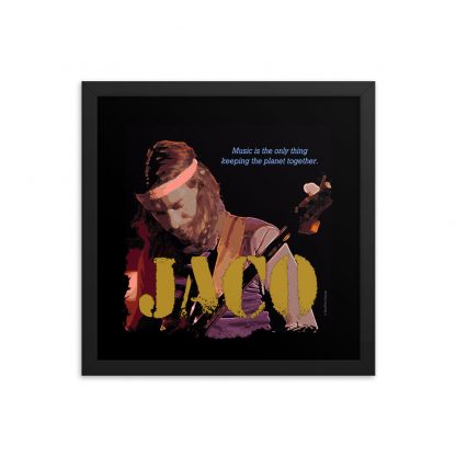Jaco Pastorius Jazz Wisdom Framed Luster Poster - Image 4